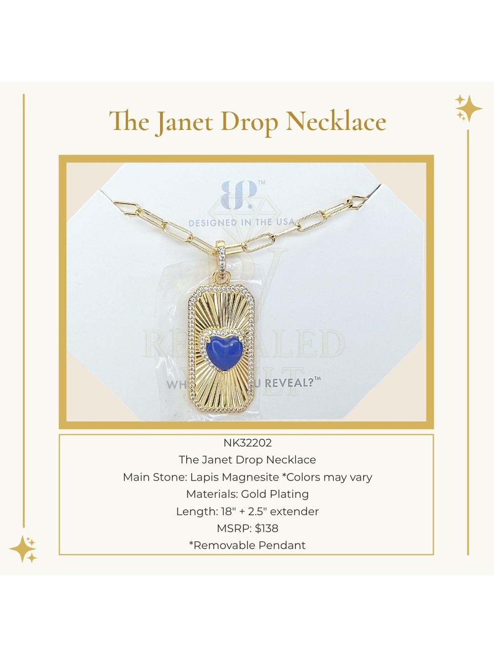 The Janet Drop Necklace - OG